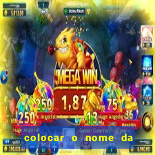 colocar o nome da pessoa no congelador