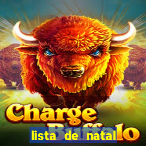lista de natal para imprimir