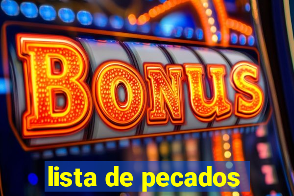 lista de pecados