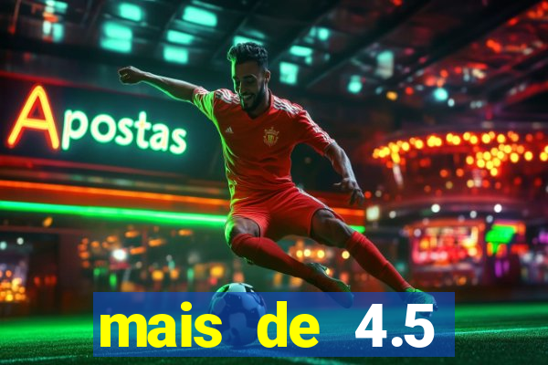 mais de 4.5 escanteios o que significa