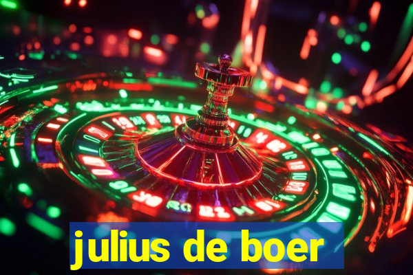 julius de boer
