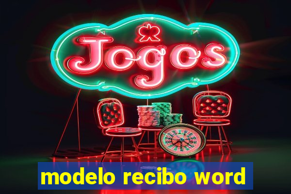 modelo recibo word