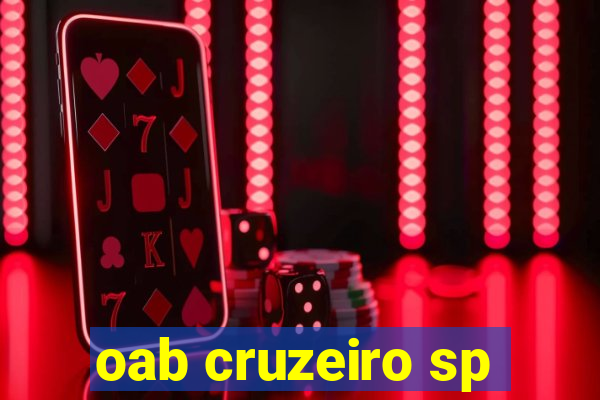 oab cruzeiro sp