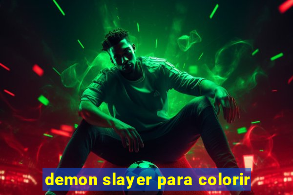 demon slayer para colorir