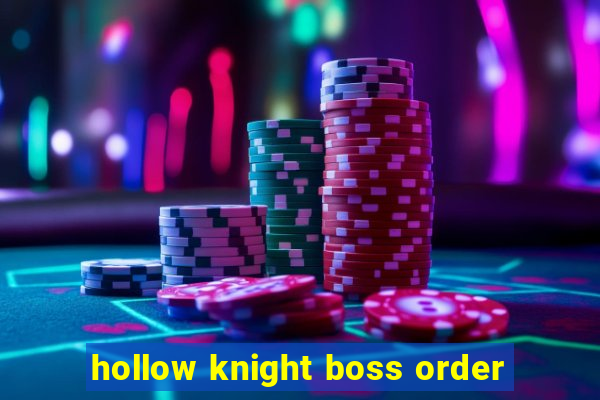 hollow knight boss order