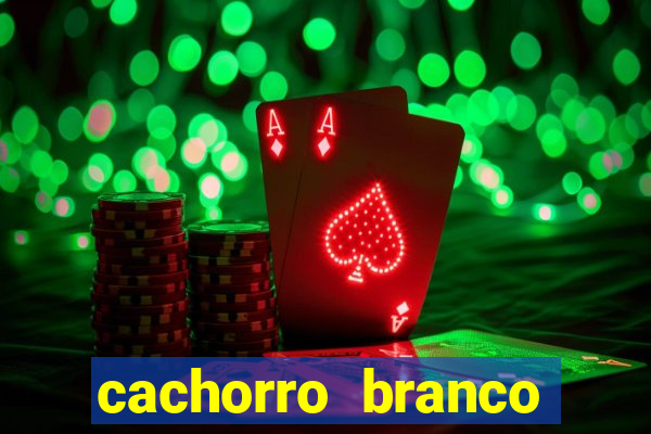 cachorro branco desenho animado