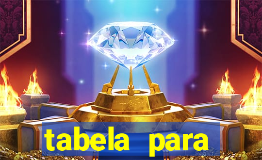 tabela para misturar cores