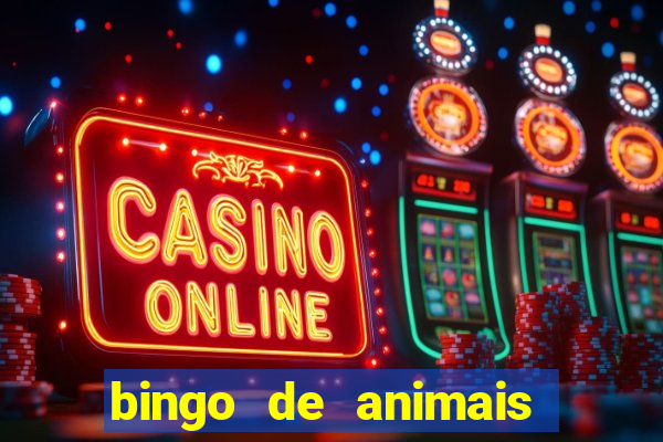 bingo de animais para educa??o infantil